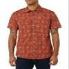 Amazon Essentials Men's Standard-Fit Short-Sleeve Two-Pocket Utility Shirt, Clay Floral Print, X-Small view 4