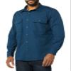 Goodthreads Men's Standard-Fit Long-Sleeve Two-Pocket Utility Shirt Shirt, Indigo, Small view 4