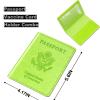 Herain Green & Orange Passport Holder for Travel, Cruise Essentials Passport Wallet Cover Case for Family Women Men, Travel Accessorie Gifts Must Haves Passports Book Protector view 2