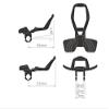 Control tech Sirocco Mini Clip on Carbon Bike Aerobar Road Time Trial handlber Mounted view 4
