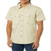 Amazon Essentials Men's Standard-Fit Short-Sleeve Two-Pocket Utility Shirt, Light Khaki Brown, Medium view 1