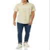 Amazon Essentials Men's Standard-Fit Short-Sleeve Two-Pocket Utility Shirt, Light Khaki Brown, Medium view 3