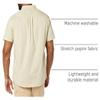 Amazon Essentials Men's Slim-Fit Short-Sleeve Two-Pocket Utility Shirt, Light Khaki Brown, X-Large view 4