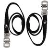 cyclingcolors 2X Bike Pedal Straps with Chrome Clamps Cycling Fixie Road Exercise Lashing singlespeed view 1