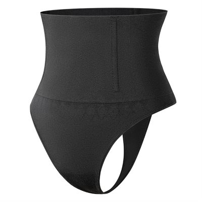 Womens Briefs Underwear Mid-waist Tummy Control Pants Shaping Butt Lift Pants Sexy Triangle Thong Panties (Color : Black, Size : 3X-Large)