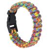 01 02 015 Emergency Paracord Survival Bracelet, Portable DIY Aging Resistant Paracord Bracelet for Outdoor view 1