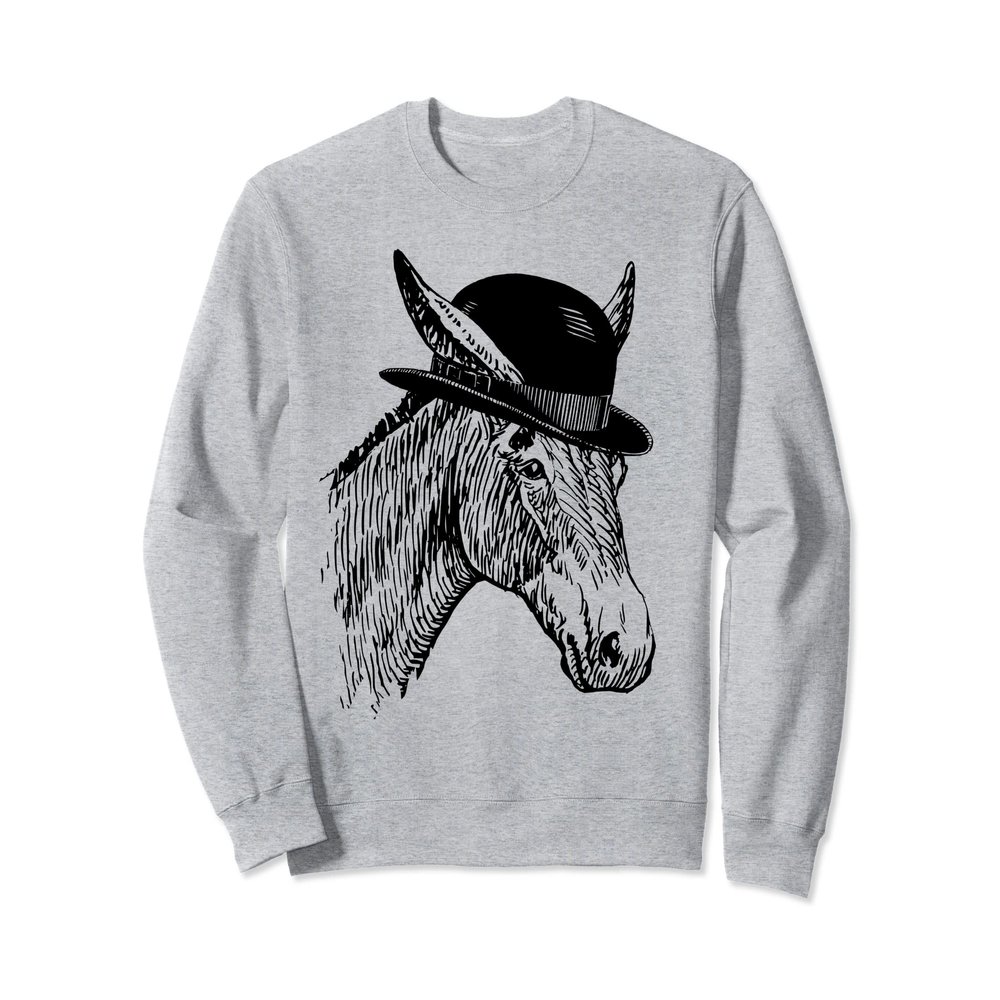 Funny Mule In A Derby Hat Sweatshirt