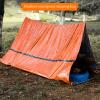 01 02 015 Emergency Tent, Orange Aluminum Foil Composite Film MultiPurpose Tent, Moistureproof for Camping Outdoor Emergency Situations view 2
