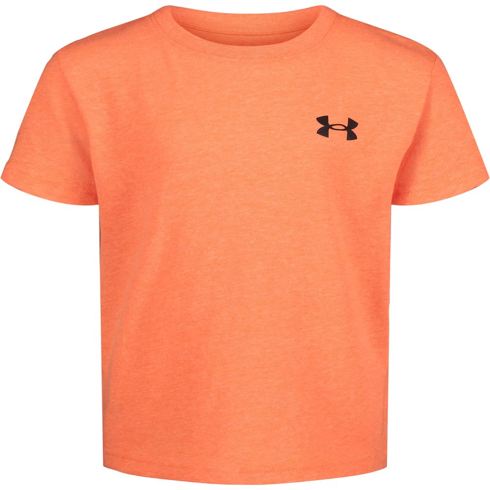 Under Armour Boys' Short Sleeve Elite T-Shirt, Lightweight & Breathable, Relaxed Fit, Blaze Orange, 4