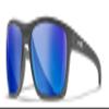 Wiley X Kingpin Captivate Polarized Sunglasses, Safety Glasses for Men and Women, UV Eye Protection for Shooting, Fishing, Biking, and Extreme Sports, Matte Graphite Frames, Blue Mirror Lenses view 1