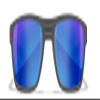 Wiley X Kingpin Captivate Polarized Sunglasses, Safety Glasses for Men and Women, UV Eye Protection for Shooting, Fishing, Biking, and Extreme Sports, Matte Graphite Frames, Blue Mirror Lenses view 2
