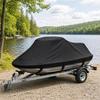 Black PWC Jet Ski All-Weather Canvas Travel Cover for Yamaha Waverunner FX 140 Cruiser 2002-2004 view 3