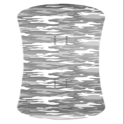 Snowboard Wrap 029 - Gray Snow Camo Snowboard Graphic Decal - Includes Application Squeegee - 14 inch x 65 inch fits Most Snowboards