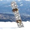 Snowboard Wrap 029 - Gray Snow Camo Snowboard Graphic Decal - Includes Application Squeegee - 14 inch x 65 inch fits Most Snowboards view 3