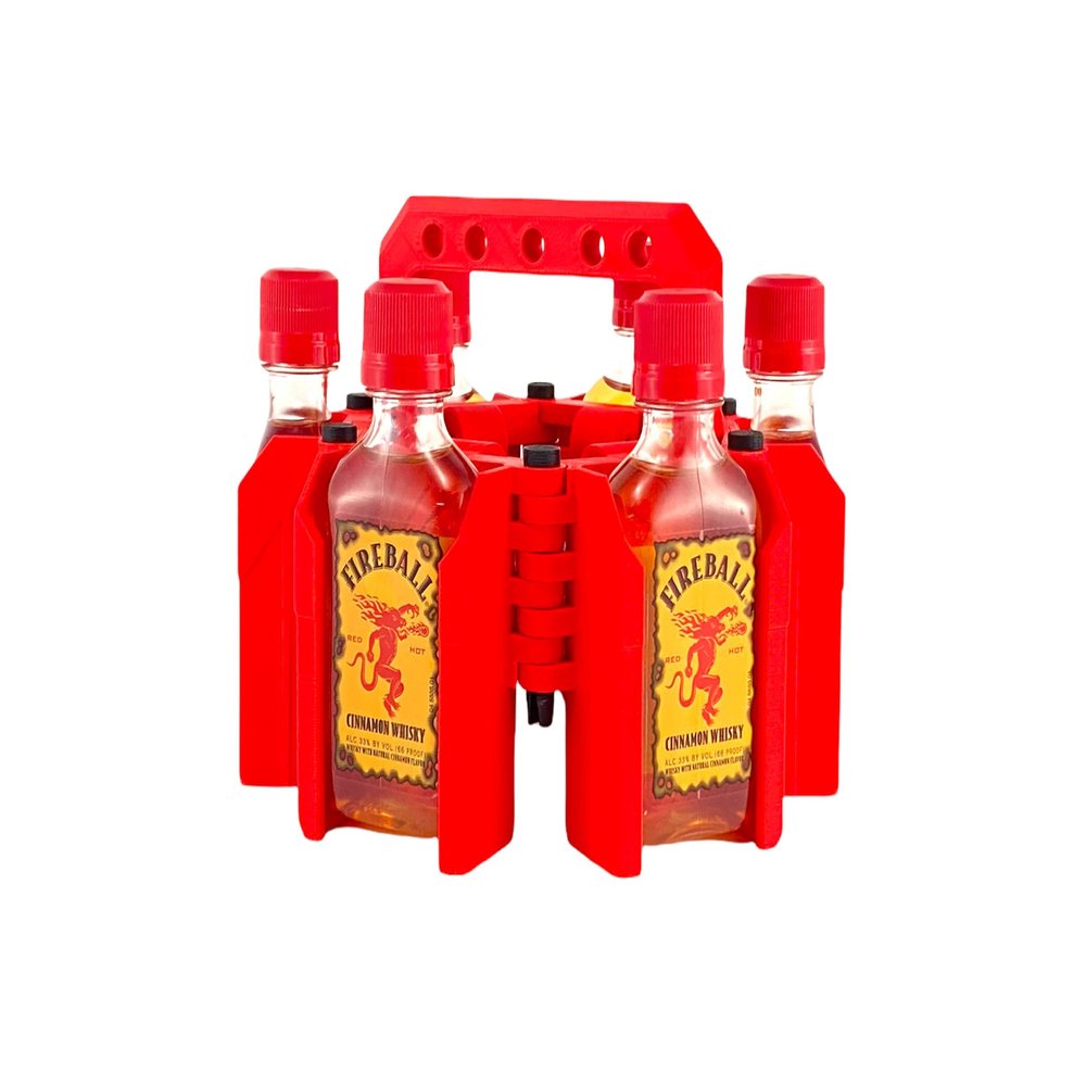 Generic Fireball 50ml Bottle Carrier Pouch - Six Shot (Six Shooter)