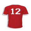Code Four Athletics Reversible sports jersey, personalized with back numbers - size Youth XS - color Red/White