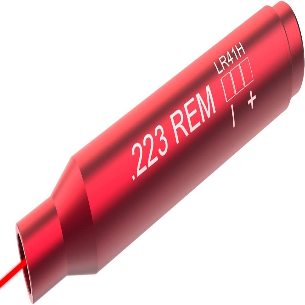.223 boresighter Red Laser Bore Sight w/ 6 Batteries (.223/5.56)
