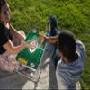 Picnic TIME NFL Green Bay Packers Concert Mini Portable Table - Small Folding Table - Mini Picnic Table, (Charcoal Wood Grain) view 2