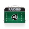 Picnic TIME Las Vegas Raiders Mini Portable Table, Charcoal Wood Grain view 3
