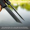 FORESAIL Flipper Pocket Folding Knife,DC53 Steel Blade and G10 Handle. With pocket clip and glass breaker,men's pocket knife hiking trip EDC tool Knife (Black PVD Blade) view 2