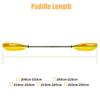 Z&J SPORT ZJ Touring Kayak Paddle Carbon Shaft Fiberglass Blade for Low-Angle Recreation Paddling (SKR-III) (Yellow, 210-220cm) view 3