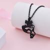 Dragon Urn Necklaces for Ashes Keepsake Jewelry Stainless Steel Cremation Ash Urn Necklace Memorial Jewelry Urn Pendant for Men Women (Black) view 2