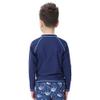 KAKU NANU Long Sleeve Rash Guard Boy Kids UPF 50+ Swim Shirt(Navy-Blue,2T) view 2