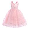 Baby Girls Party Dresses Christening Baptism Gown Lace Flower Wedding Pageant First Communion Tutu Dress Photoshoot Pink 3-4 Years view 1