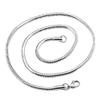 INFINIQUE CREATIONS 18K Gold Plated Stainless Steel Round Snake Chain Necklace Men Women 1mm-3mm (30, 1.5mm, Gold) view 1