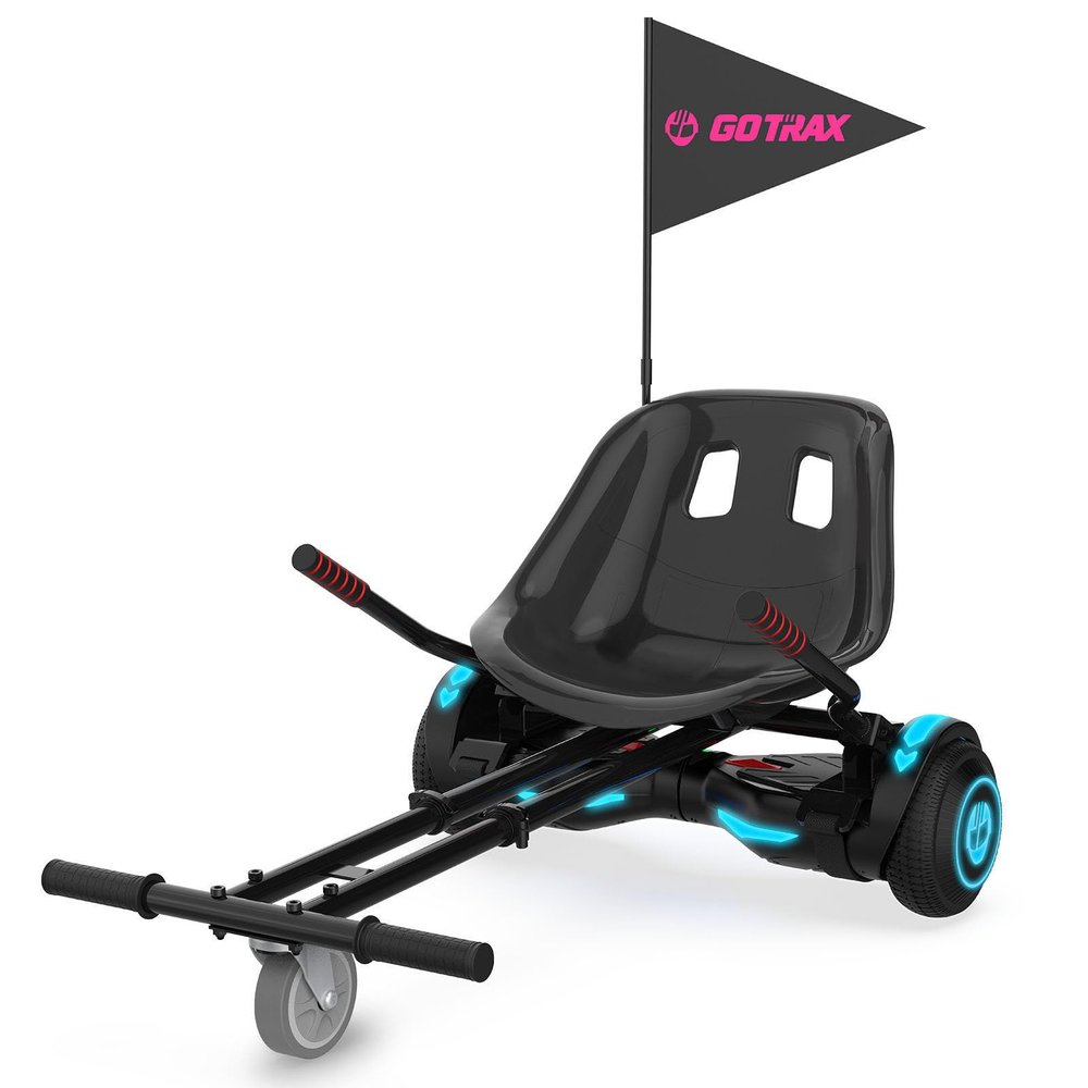 Gotrax Hoverfly Kart Attachment for 6.5"-10" Hoverboards - Adjustable Frame and Handlebar Control