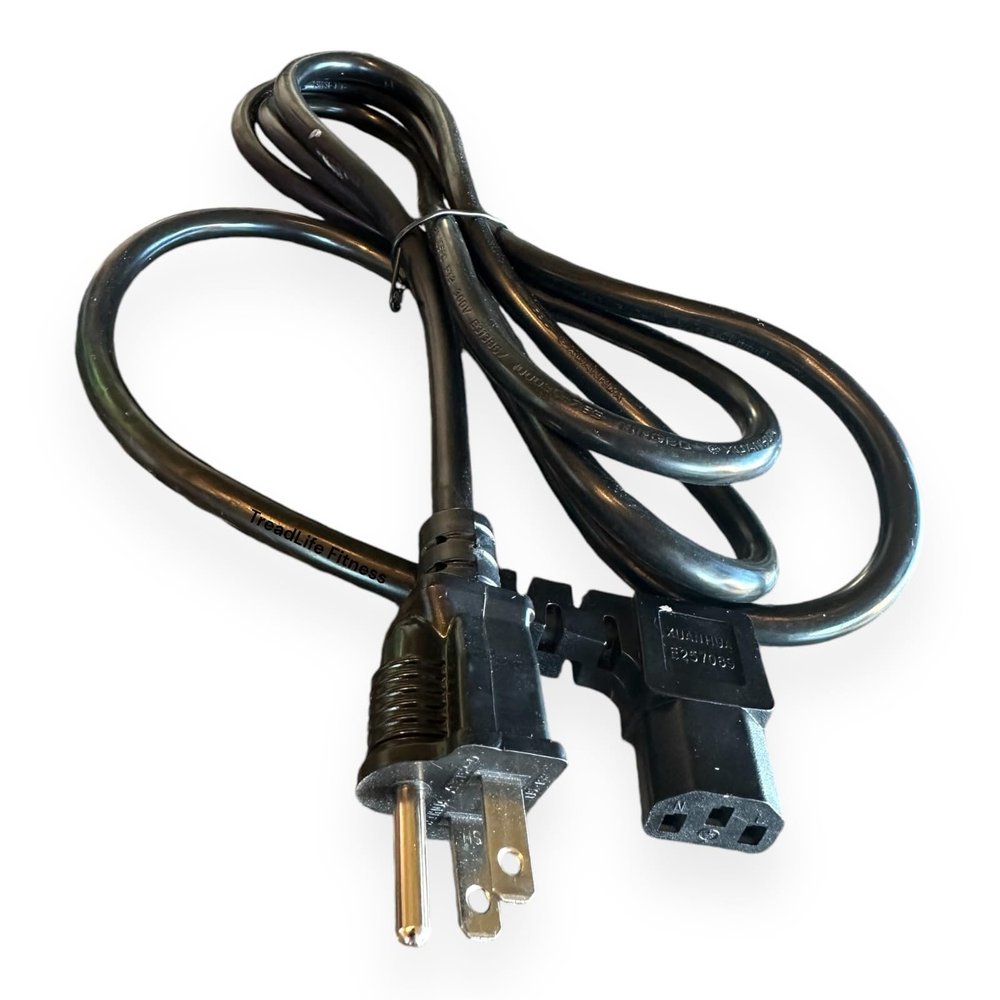 Treadmill Power Cord - Part Number 019370-A - Compatible with Vision Fitness TF40 (TM434) Treadmills