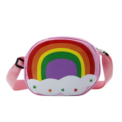 Amamcy Animal Crossbody Purse for Girls & Boys - Cute Cartoon Rainbow Tiger & Dinosaur Kawaii Messenger Bag