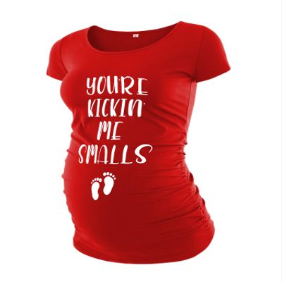 Decrum Pregnancy Shirts for Women - Trendy Maternity Tshirts for Expecting Mom [40022025-BL] | Kicking Me, XL