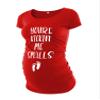 Decrum Pregnancy Shirts for Women - Trendy Maternity Tshirts for Expecting Mom [40022025-BL] | Kicking Me, XL view 1