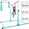Seliyoo Foldable Gymnastics Bar for Kids, Adjustable Height from 35" to 59", 350 LBS Capacity, Home Gym Equipment for Kids Ages 3-18, Anti -Slip Rubber Feet,Unique Stable Structure view 1