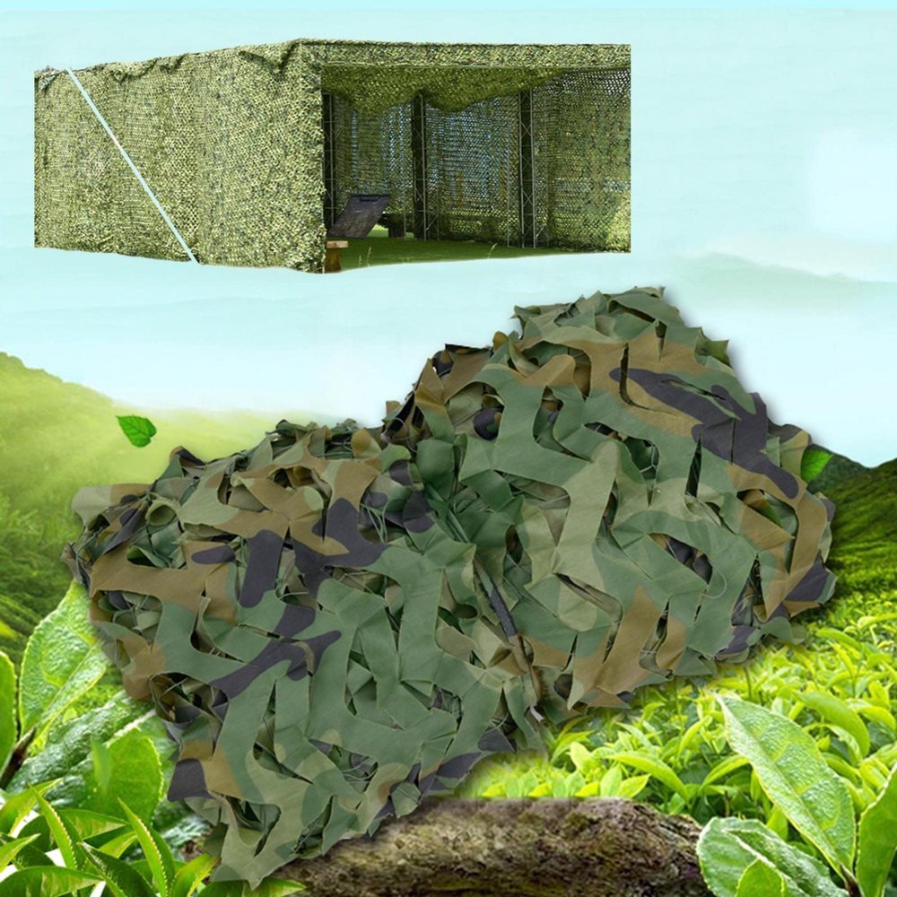Camo Netting Woodland 23m 34m 36m 44m 46m 48m, Military Camouflage Net, Sunscreen Camouflage Netting, Car Cover, Used for Hunting Shooting Theme Party Decoration,Jungle-9x9m(29.5 * 29.5ft)