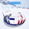 LJFLI Snow Tube for Winter Christmas Snow Sleds for Kids and Adults 47 Inch Snow Sledding Heavy Duty Inflatable Sledding Tube view 3