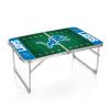 Picnic TIME NFL Detroit Lions Concert Mini Portable Table - Small Folding Table - Mini Picnic Table, (Charcoal Wood Grain) view 1