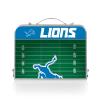 Picnic TIME NFL Detroit Lions Concert Mini Portable Table - Small Folding Table - Mini Picnic Table, (Charcoal Wood Grain) view 3