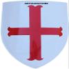 ARTIZANSTORE Handmade Medieval Knight Armor Shield 28" Heater Shield 18 Gauge Battle SCA LARP Shield view 2