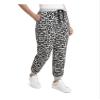 Vince Camuto Womens Leopard Comfy Jogger Pants Gray S view 1