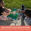 PICNIC TIME Philadelphia Eagles Mini Portable Table, Charcoal Wood Grain view 3
