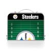 PICNIC TIME Pittsburgh Steelers Mini Portable Table, One Size, Charcoal Wood Grain view 3