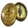 America Brass Compass- Robert Frost Poem view 1