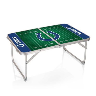 Picnic TIME Indianapolis Colts Mini Portable Table, One Size, Charcoal Wood Grain