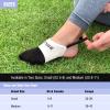 Daisy and Bella Slingback Play Up 3.0 Yoga Socks, Pilates, Fitness and Athletic Wear, Toe Topper Half Socks, Non-Slip Breathable Footwear for Women (Medium (US 8-11), 1 Pair - Black/White) view 4