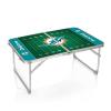 Picnic TIME NFL Miami Dolphins Concert Mini Portable Table - Small Folding Table - Mini Picnic Table, (Charcoal Wood Grain) view 1