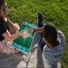 Picnic TIME NFL Miami Dolphins Concert Mini Portable Table - Small Folding Table - Mini Picnic Table, (Charcoal Wood Grain) view 2