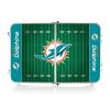 Picnic TIME NFL Miami Dolphins Concert Mini Portable Table - Small Folding Table - Mini Picnic Table, (Charcoal Wood Grain) view 3
