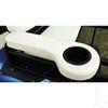 Steeleng EZGO/Club Car/Yamaha Golf Cart Rear Seat Arm Rest Cushion Cup Holder(Pure White) view 1